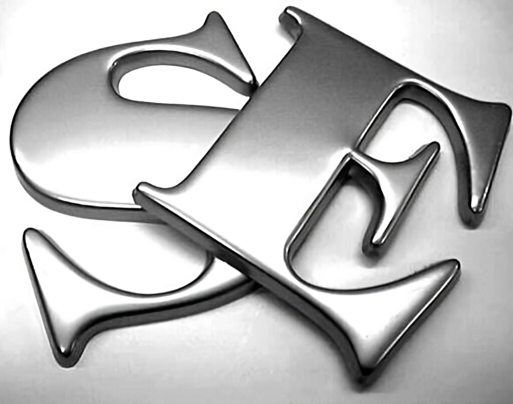 silver acrylic letters