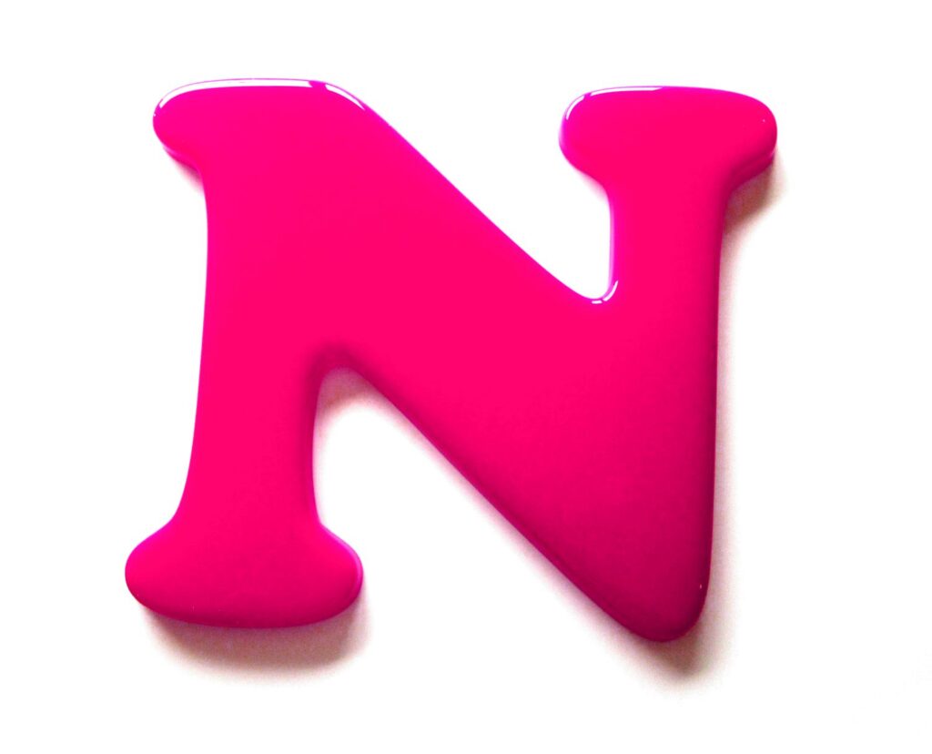 pink 3d letters